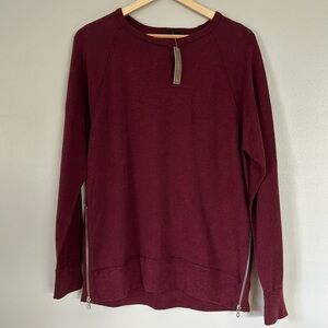 J.Crew 100% cotton burgundy women’s sweater Size M